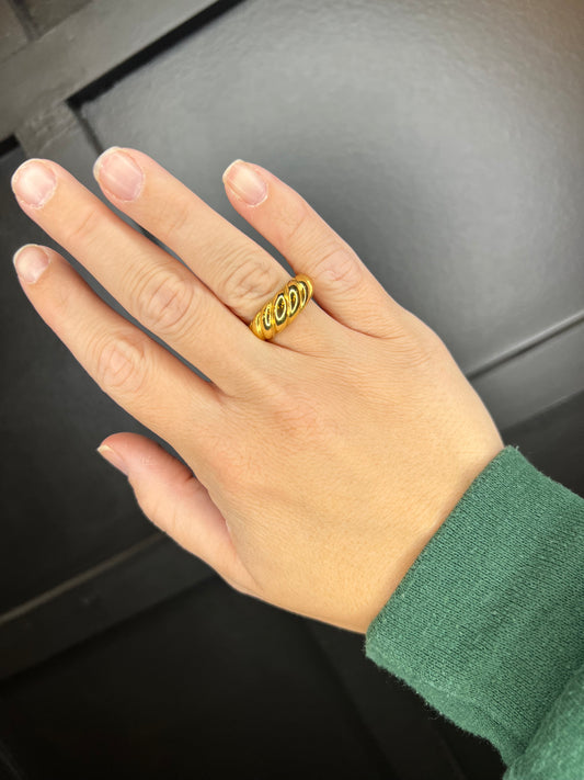 PREORDER Golden Croissant Ring